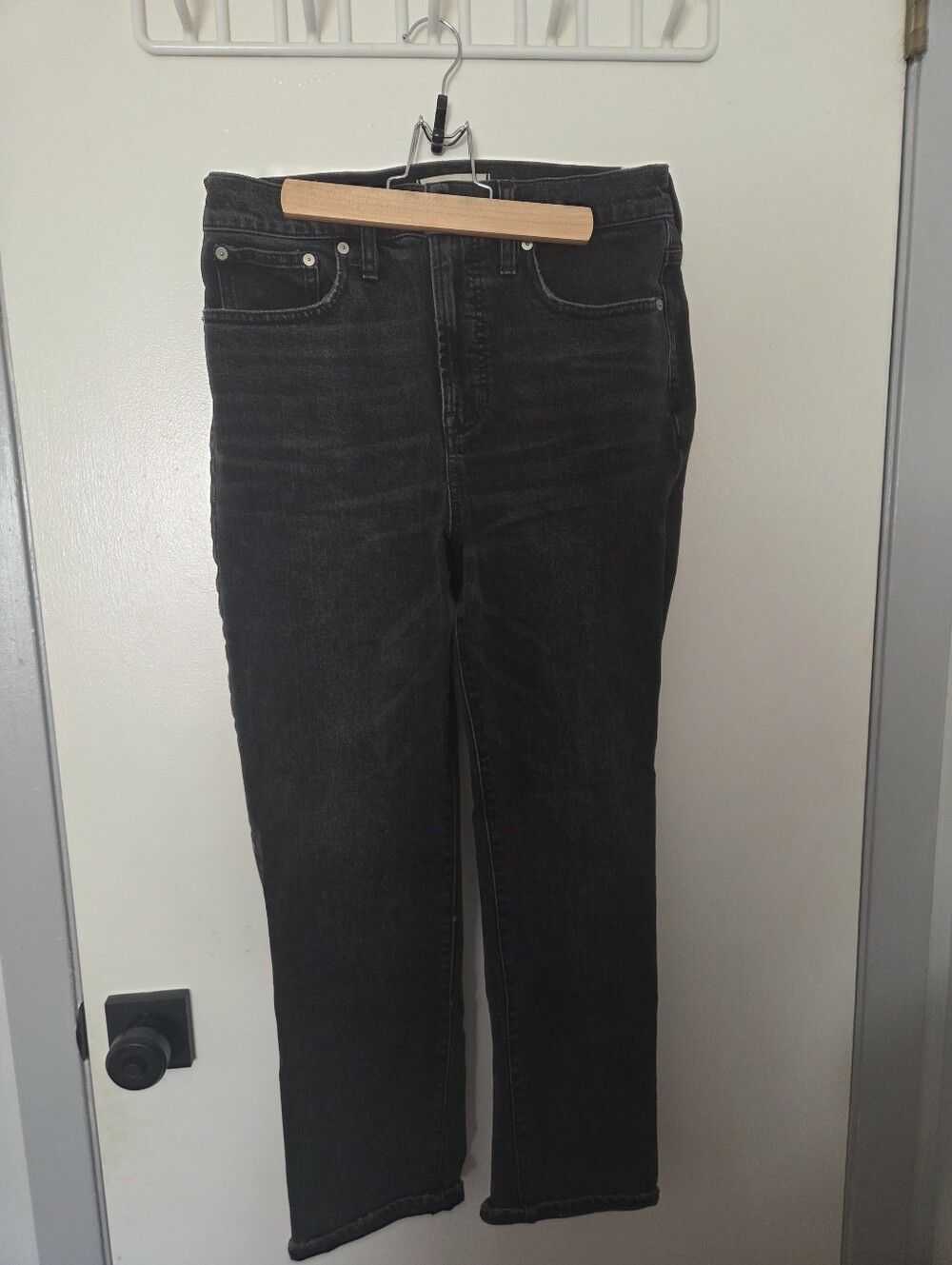 Madewell The Perfect Vintage Jean Faded Black Charcoal High Rise Size 28